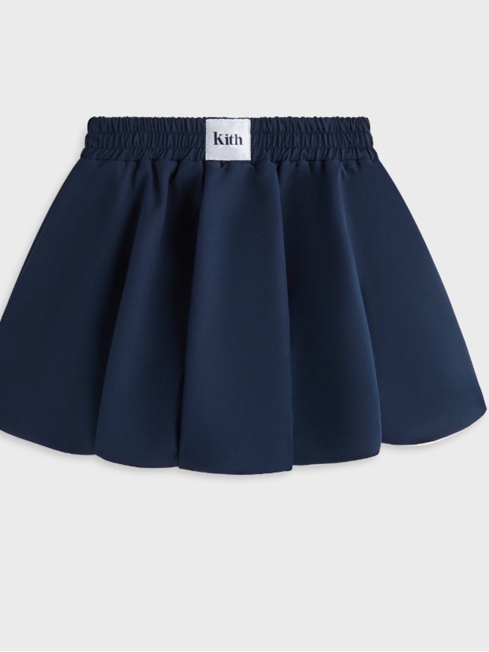 Kith Navy Blue Girls Pleated Elastic Waist Skirt
